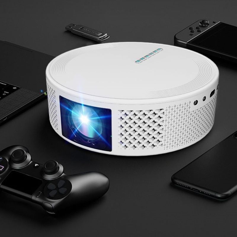 โปรเจคเตอร์หนังแบบกลมทนทาน ขนาดเล็ก, CE บ้าน LED มินิ HD โปรเจคเตอร์ Android