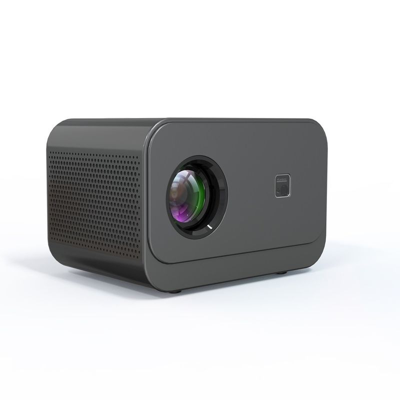AC100-240V, 50/60Hz แอนดรอยด์ 9.0 สินค้าใหม่ ไฟฟ้าโฟกัส LED+LCD HDMI โปรเจคเตอร์ 200 ลูเมน