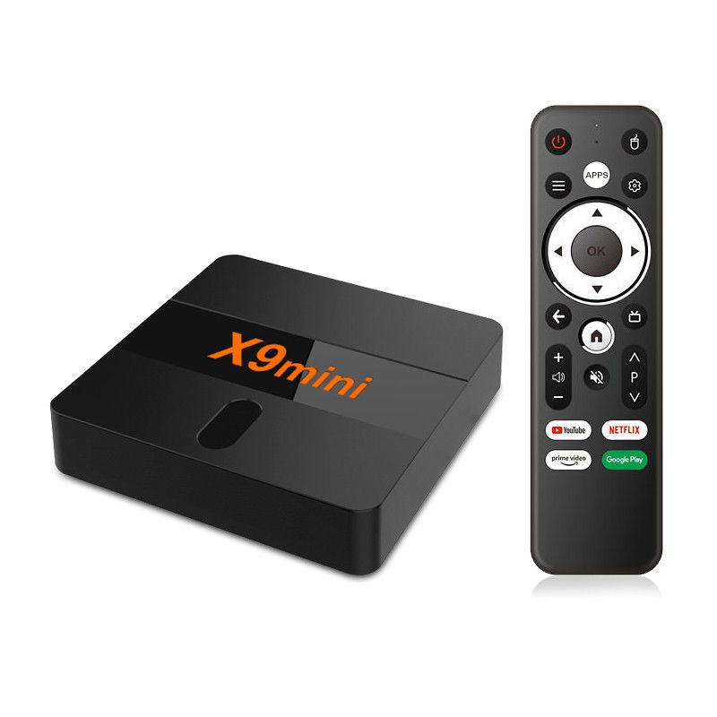 แอนดรอยด์ 9.0 TV Box Voice IR Remote Control 1GB/8GB รองรับแอพพลิเคชั่นสมาร์ท