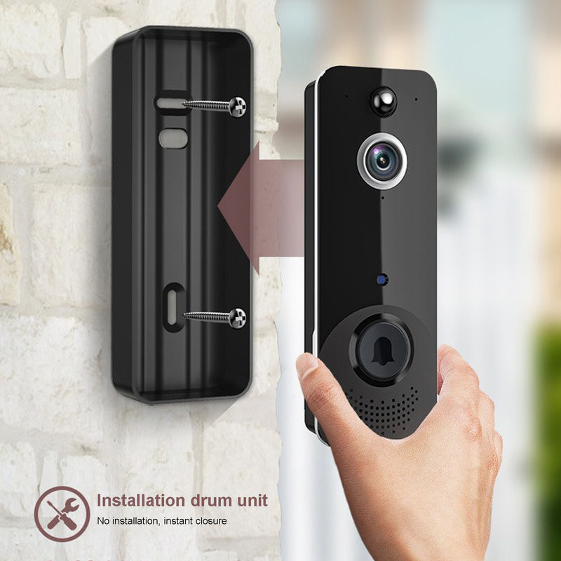 แอพ Smart Wireless Ring กลองประตูด้วยเสียงเสียง 140 องศา มุมกว้างพลังงานต่ํา Video กลองประตู