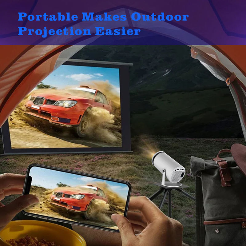 โปรเจคเตอร์ LCD HY300 พกพา ด้วยความละเอียด 1280 * 720P 2.4G / 5G / BT41