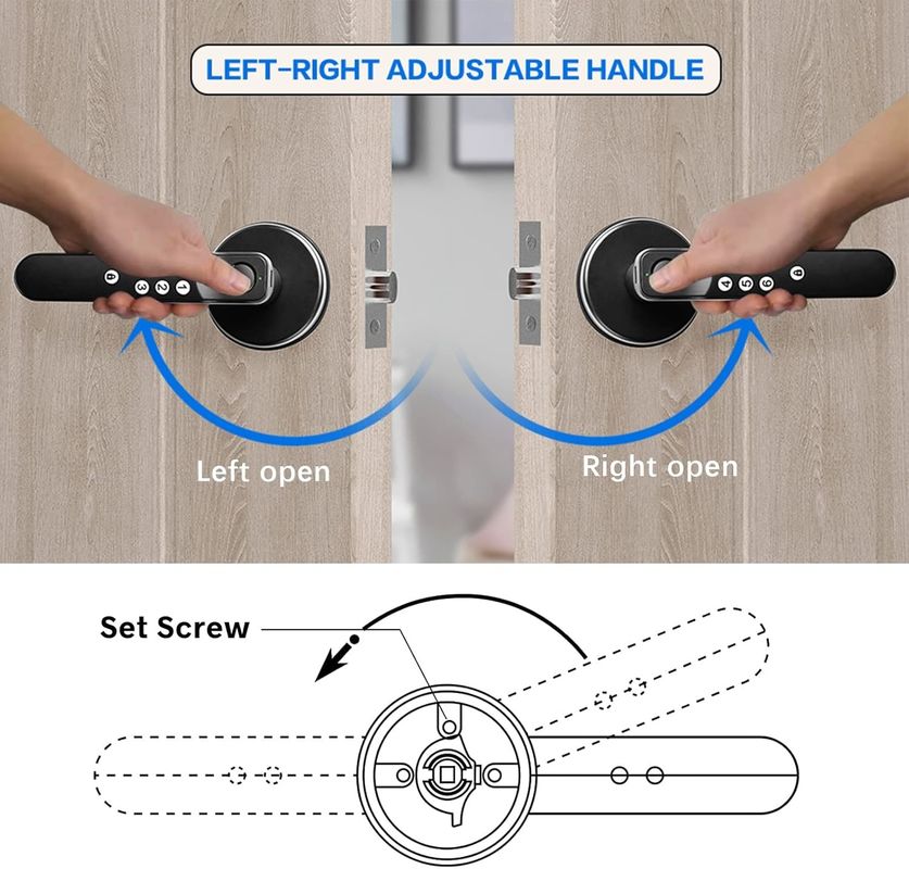 Foxgard T01 Smart Door Lock การเข้าใช้งานโดยไม่ใช้กุญแจ สับสนธิซิงค์ การควบคุมลายนิ้วมือและแอปสําหรับความปลอดภัยในบ้านและสํานักงาน